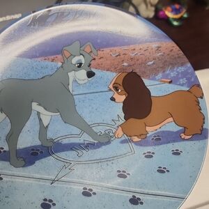 Edwin M Knowles Fine China Plate - Disney Edition Lady And The Tramp